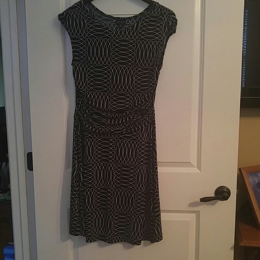 Enfocus Black & White Sleeveless Dress Sz 12P